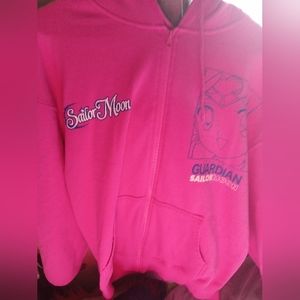 Sailor MOON zip up xl pink authentic